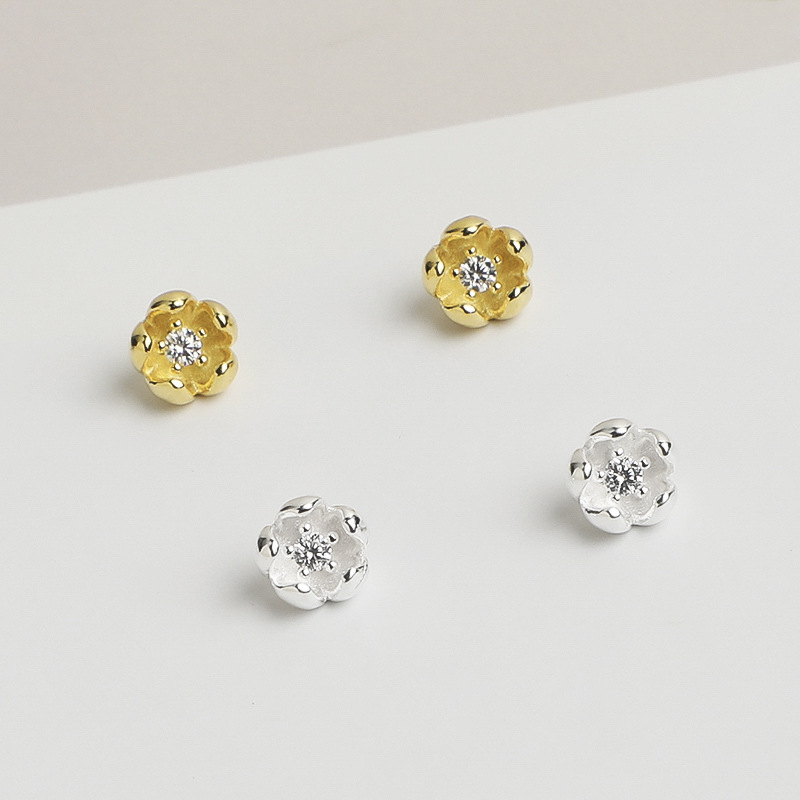 Jewelry Making In La - 925 스털링 실버 미니 꽃 모양