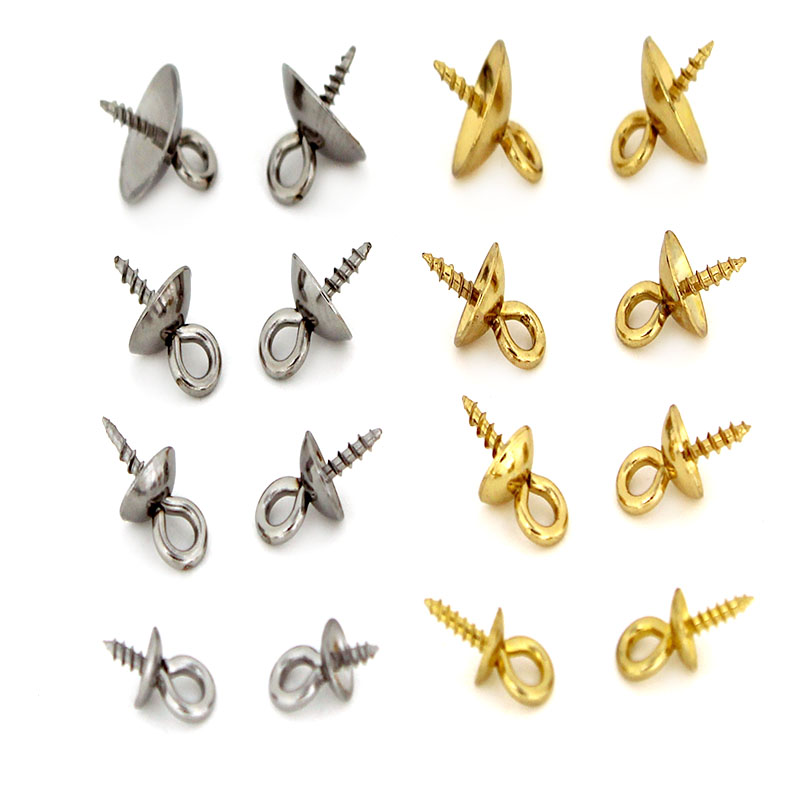 Jewelry Making Drill - 20개 스테인리스 스틸 클라스프 훅 스크류