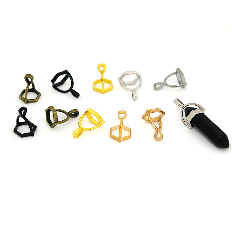 Jewelry Making Gemstones - 20Pcs 육각형 보석 모자 천연 석재