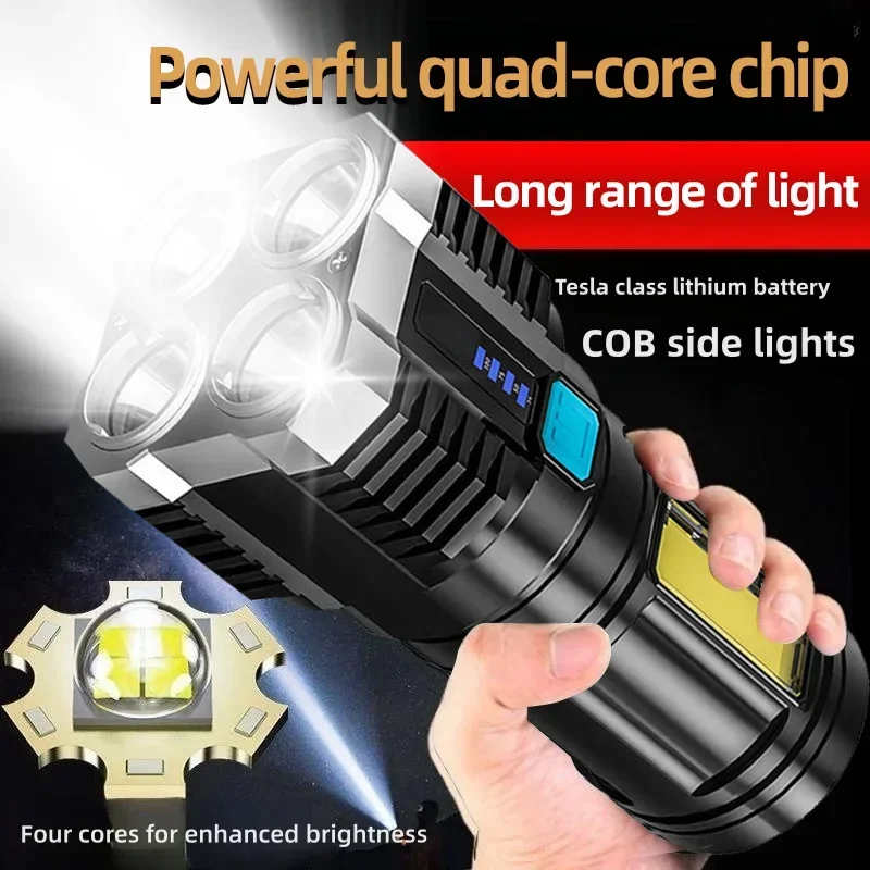 Jewelry Making Torch - 고출력 LED 손전등 캠핑용 토치 4개의