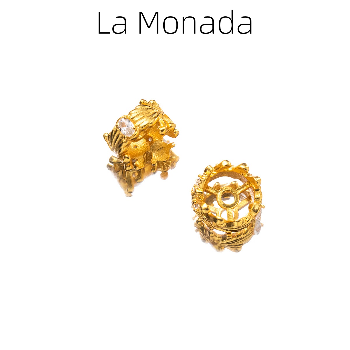 Jewelry Making In La - 925 스털링 실버 크라운 스페이서 비즈