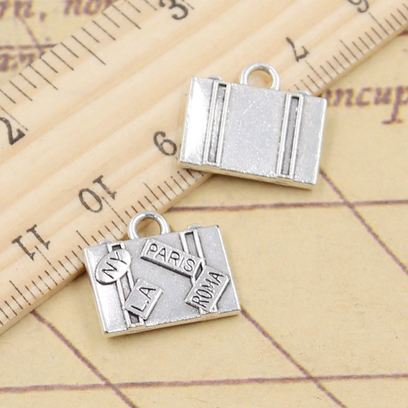 Jewelry Making In La - 10pcs 매력 여행 가방 뉴욕 파리