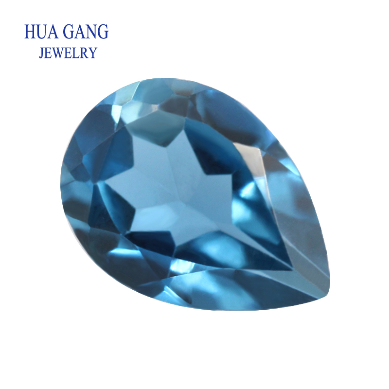 Jewelry Making London - 런던 블루 토파즈 천연 루즈 원석