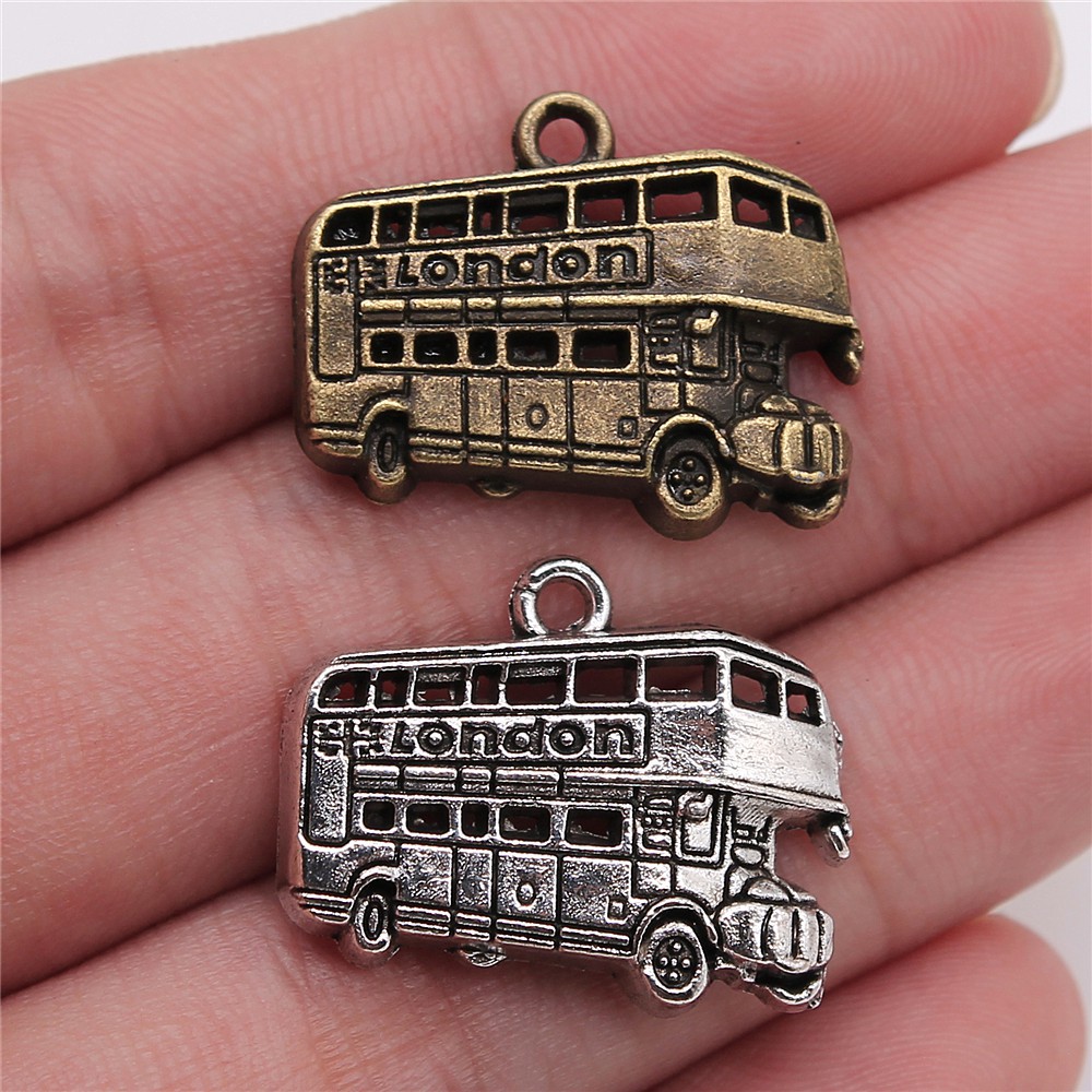 Jewelry Making London - WYSIWYG 10pcs 25x20mm 2 색 골동품