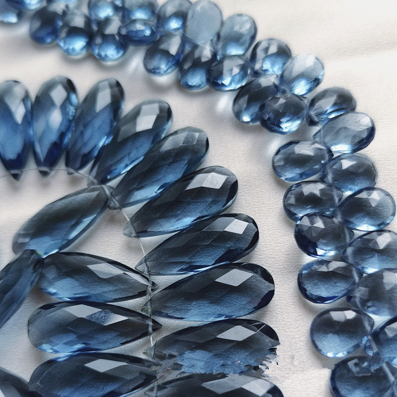 Jewelry Making London - 2 조각 느슨한 구슬 런던 블루