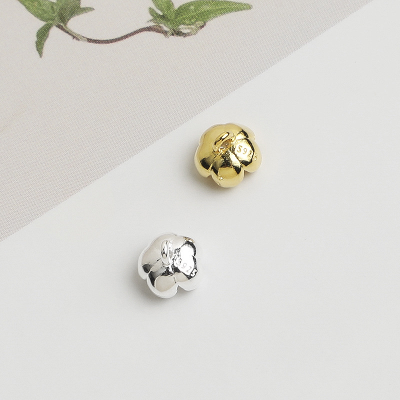 925 스털링 실버 미니 꽃 모양 펜던트, 지르콘 장식 - Jewelry Making In La 리뷰 및 가격