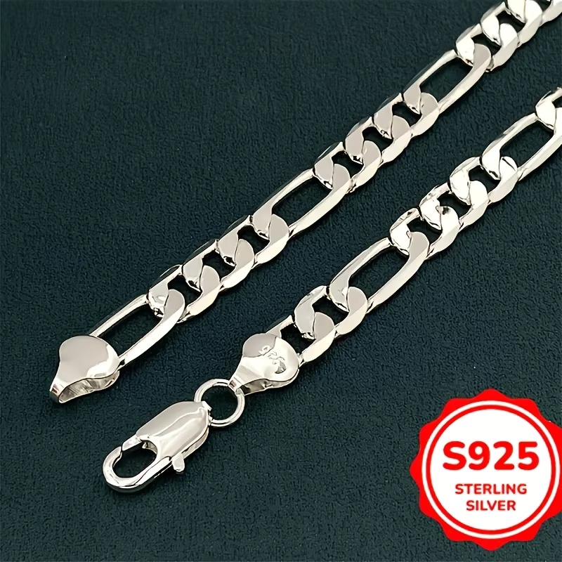 도매 남성용 925 스털링 실버 목걸이, 2/4/6/8 - Lobster Clasp Silver 리뷰 및 가격