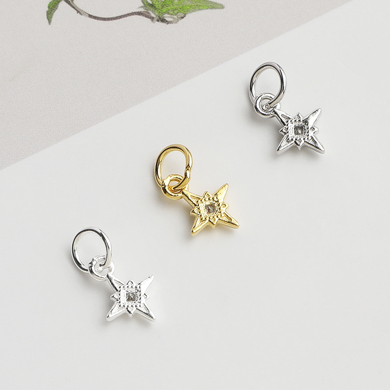 925 실버 북극성 펜던트, 사각형 큐빅 지르코니아 장 - Jewelry Making In La 리뷰 및 가격