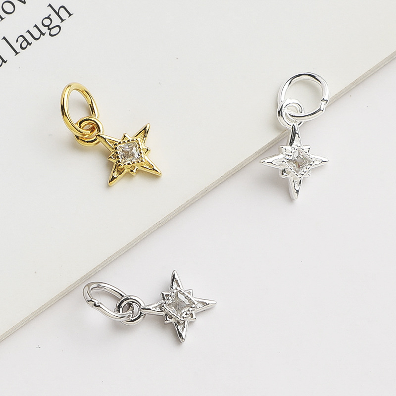 925 실버 북극성 펜던트, 사각형 큐빅 지르코니아 장 - Jewelry Making In La 리뷰 및 가격