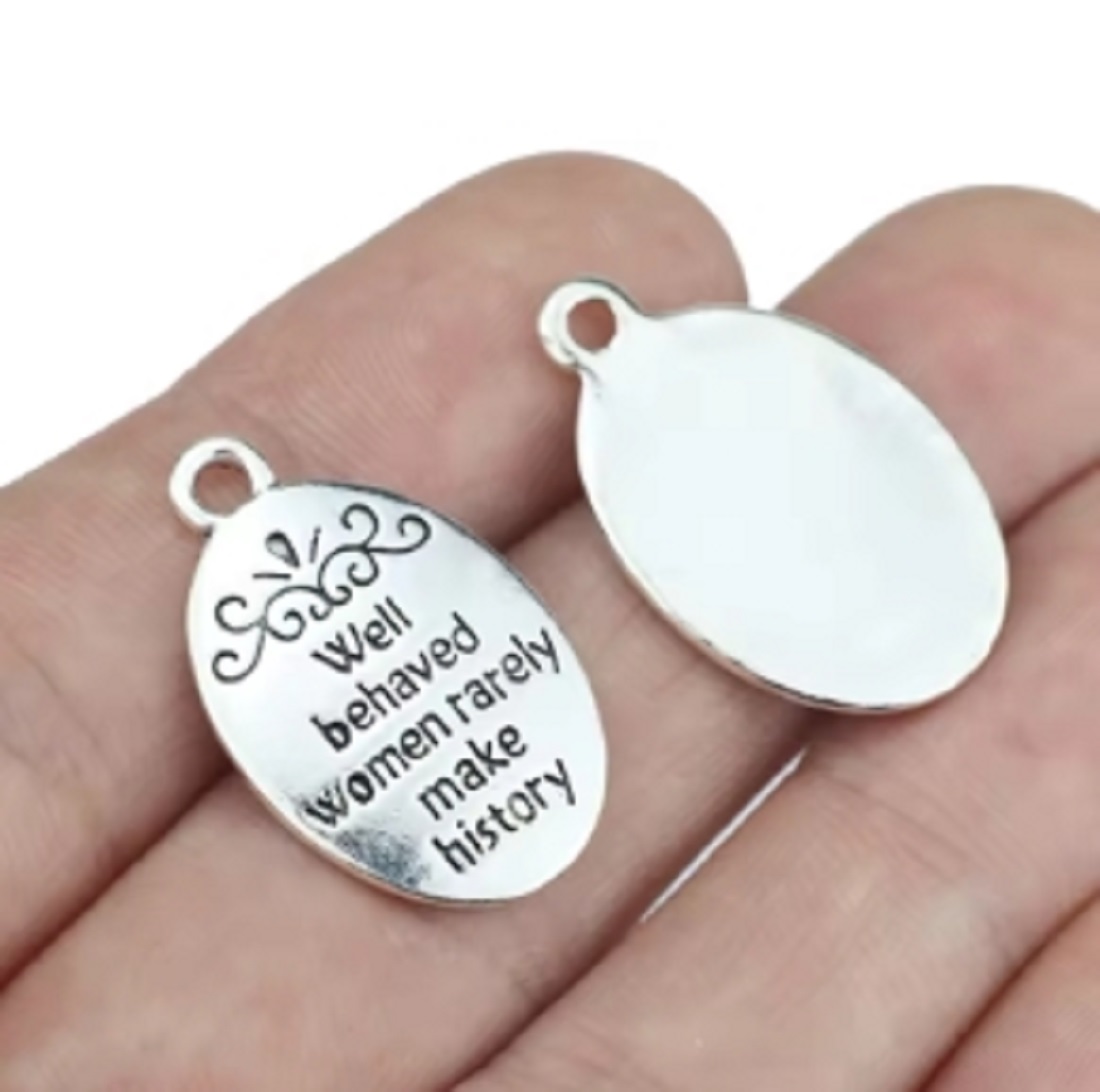 10 개/몫 타원형 골동품 실버 도금 편지 매력 잘 행 - Jewelry Making History 리뷰 및 가격