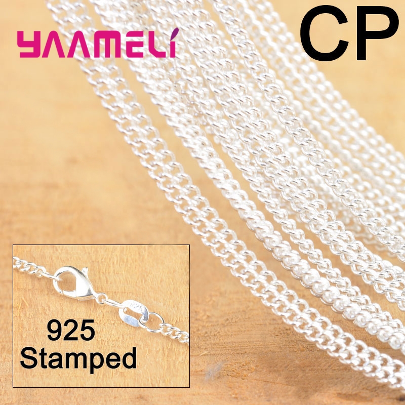 10PCS 뜨거운 판매 18 인치 925 스털링 실버  - Lobster Clasp Silver 리뷰 및 가격