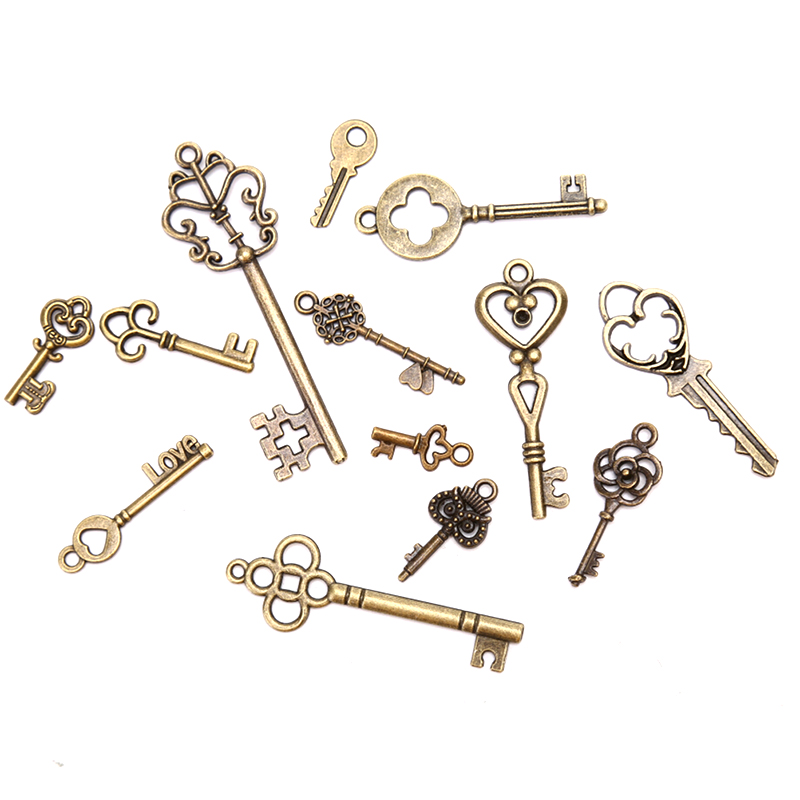 [LA]13개 빈티지 메탈 믹스 스타일 키 참 펜던트  - Jewelry Making In La 리뷰 및 가격