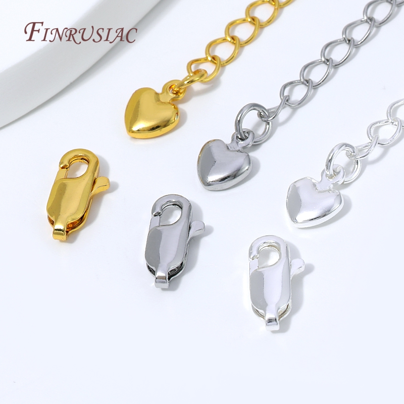 18K 골드 실버 도금 연장 체인(하트 참&로브스터 클 - Lobster Clasp Silver 리뷰 및 가격