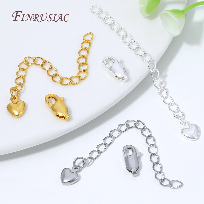 18K 골드 실버 도금 연장 체인(하트 참&로브스터 클 - Lobster Clasp Silver 리뷰 및 가격