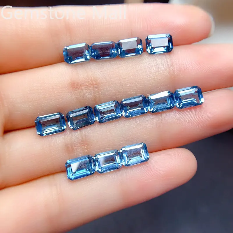 에메랄드 컷 천연 토파즈 4mm*6mm ~ 8mm*10 - Jewelry Making London 리뷰 및 가격