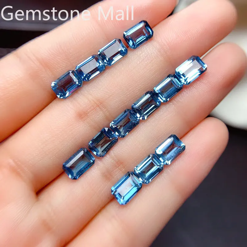 에메랄드 컷 천연 토파즈 4mm*6mm ~ 8mm*10 - Jewelry Making London 리뷰 및 가격