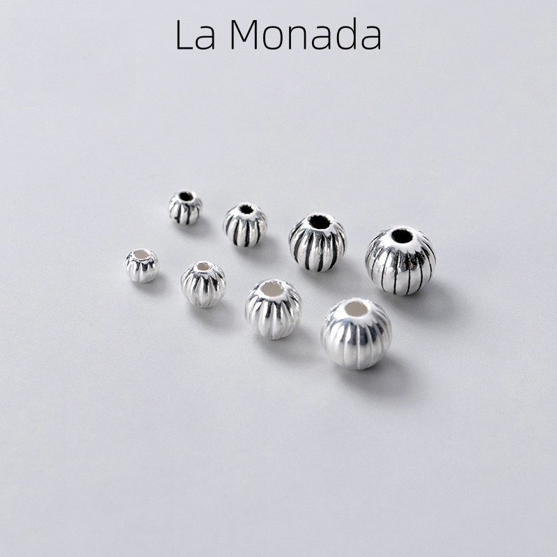 925 스털링 실버 호박 모양 스페이서 비즈, 산화 처 - Jewelry Making In La 리뷰 및 가격