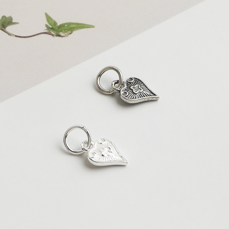 925 실버 소재의 하트 펜던트, 빈티지 스타일의 성심 - Jewelry Making In La 리뷰 및 가격