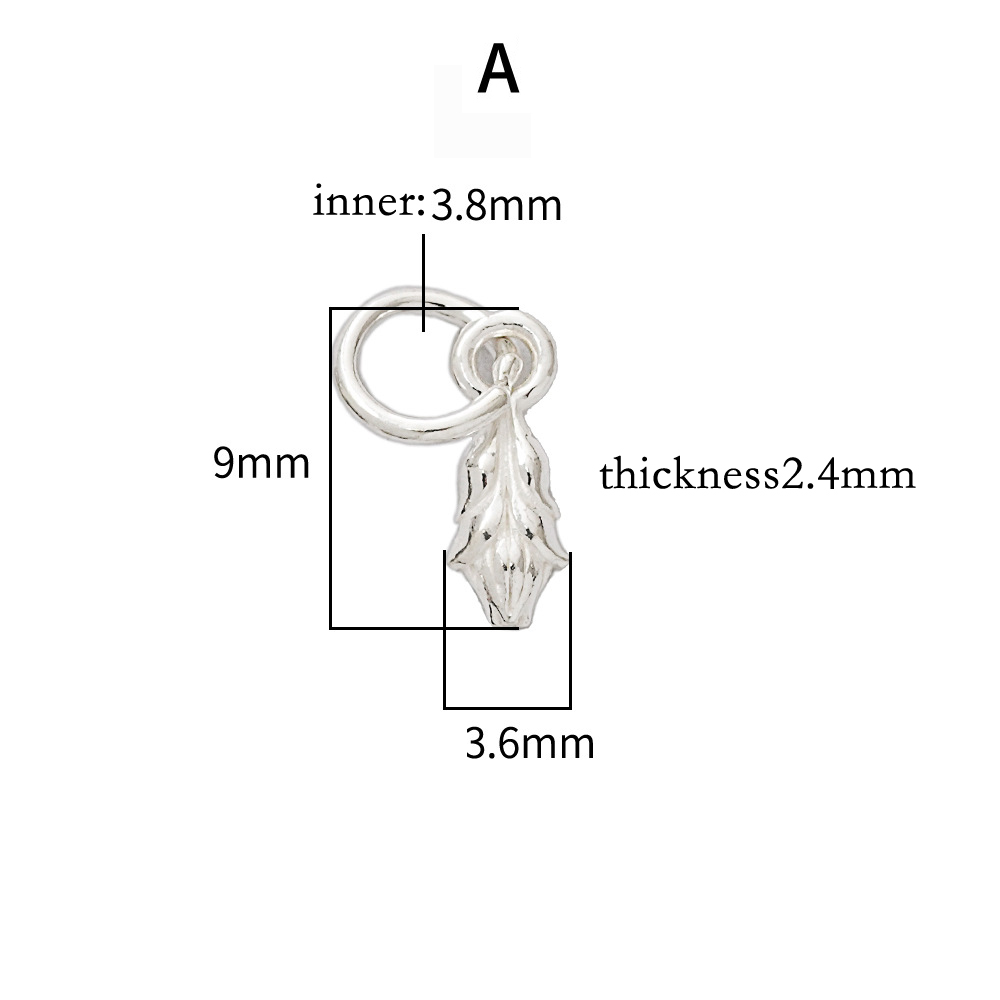925 실버 깃털 잎사귀 참 펜던트 미니 실버 잎사귀  - Jewelry Making In La 리뷰 및 가격