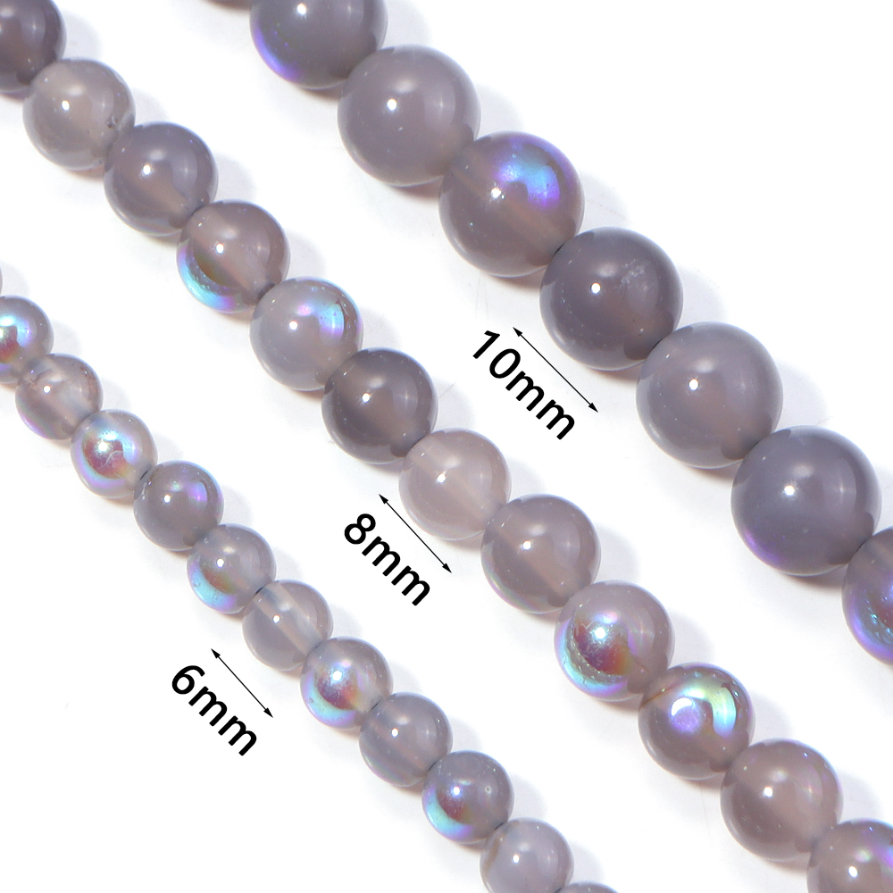 6 8 10mm 천연 라브라도라이트 스톤 비즈 라운드  - Jewelry Making Gemstones 리뷰 및 가격