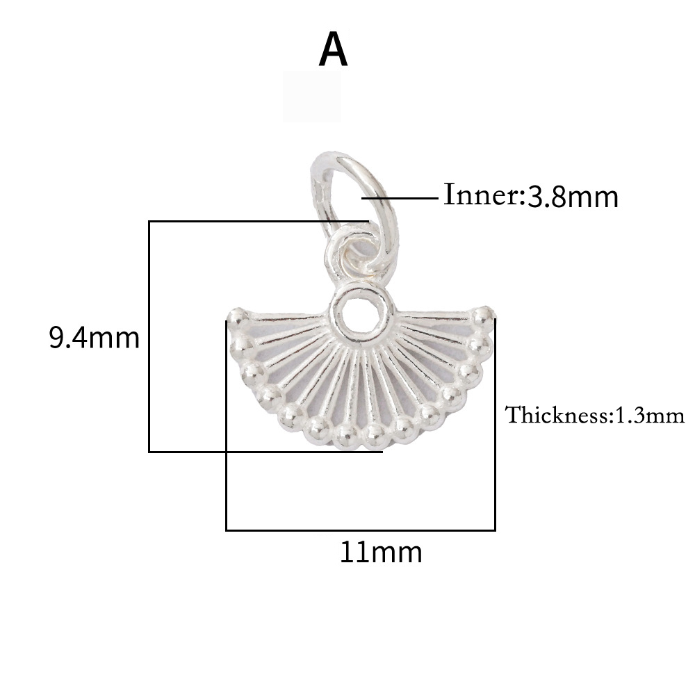 925 실버 펜던트 속이 빈 둥근 하트 부채꼴 펜던트  - Jewelry Making In La 리뷰 및 가격