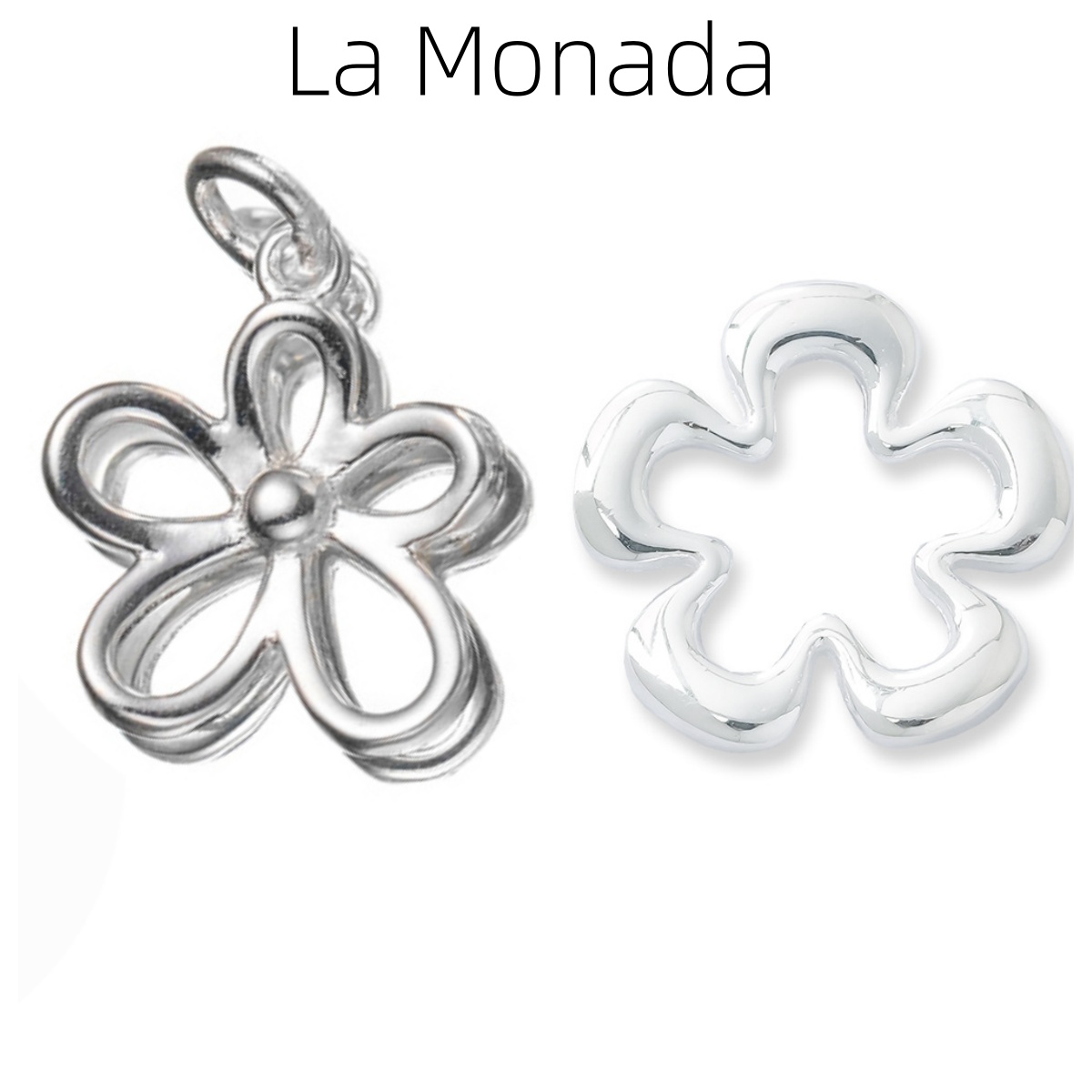 925 스털링 실버 속이 빈 꽃 모양 참 펜던트 쥬얼리 - Jewelry Making In La 리뷰 및 가격