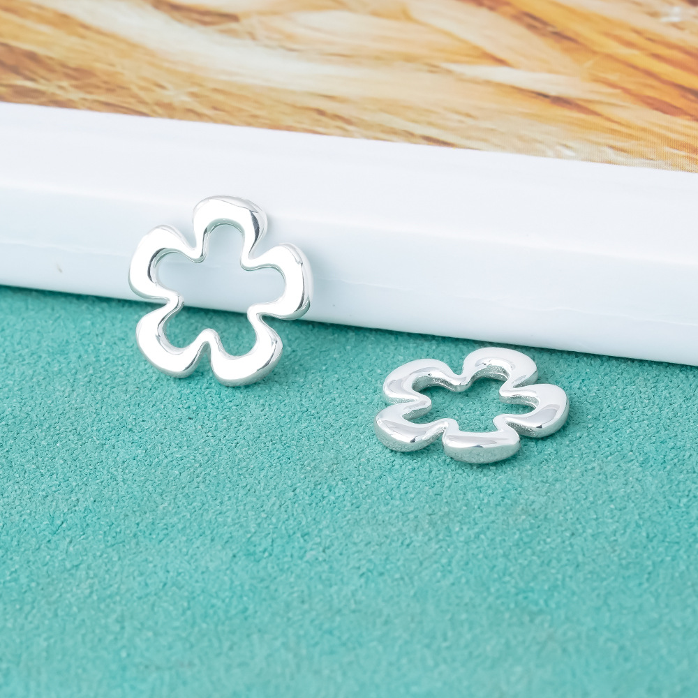 925 스털링 실버 속이 빈 꽃 모양 참 펜던트 쥬얼리 - Jewelry Making In La 리뷰 및 가격