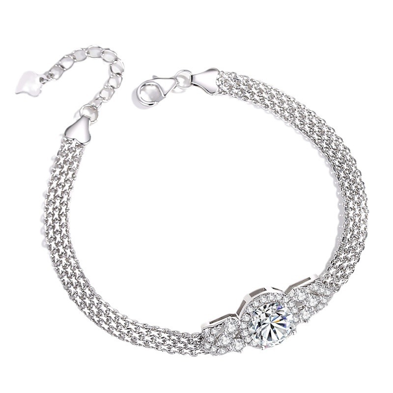 새로운 2 캐럿 D 컬러 VVS1 Moissanite  - Lobster Clasp Silver 리뷰 및 가격