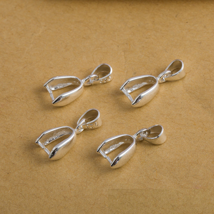 10Pcs 925 스털링 실버 도금 구리 펜던트 핀치  - Lobster Clasp Silver 리뷰 및 가격