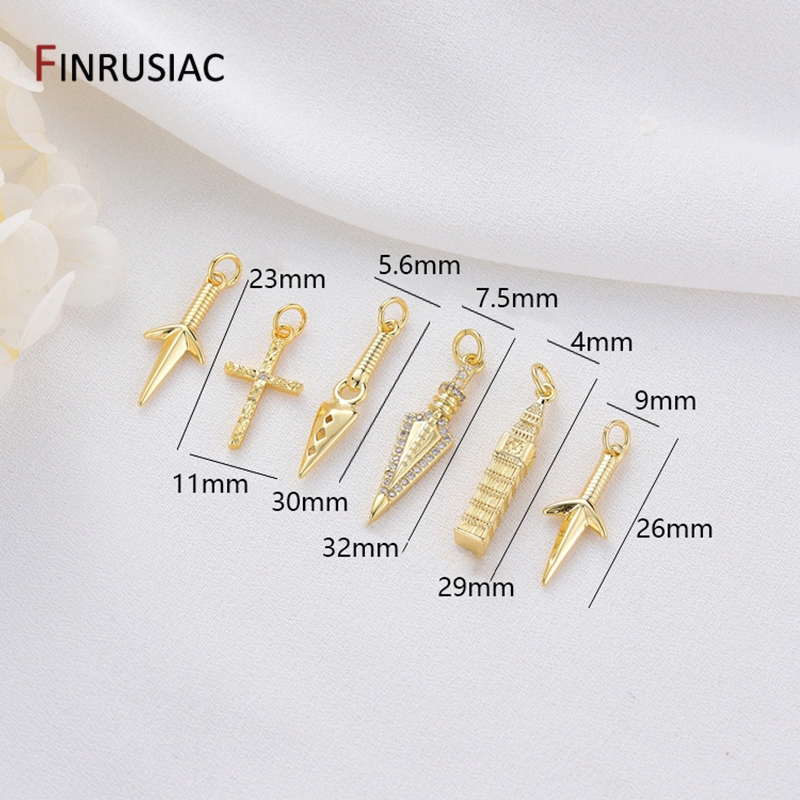 14K 금도금 황동 십자가/런던 기념물 펜던트, 쥬얼리 - Jewelry Making London 리뷰 및 가격